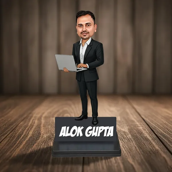 Personalized_Professional_Caricature_with_Laptop_&_Coffee_Mug_|_7_Inch_Custom_Wooden_Bobblehead_Stand_with_Acrylic_Name_|_Glossy_MDF_Office_Desk_Gift_for_Men_&_Women,_Any_Profession