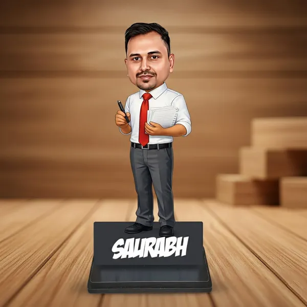 Personalized_7_Inch_Male_Professional_Caricature_Showpiece_for_Any_Profession_|_Custom_Photo_Figurine_with_Double-Layer_Laminated_MDF,_Glossy_Finish,_Acrylic_Name_&_Stand_|_Unique_Gift_for_Men_&_Women