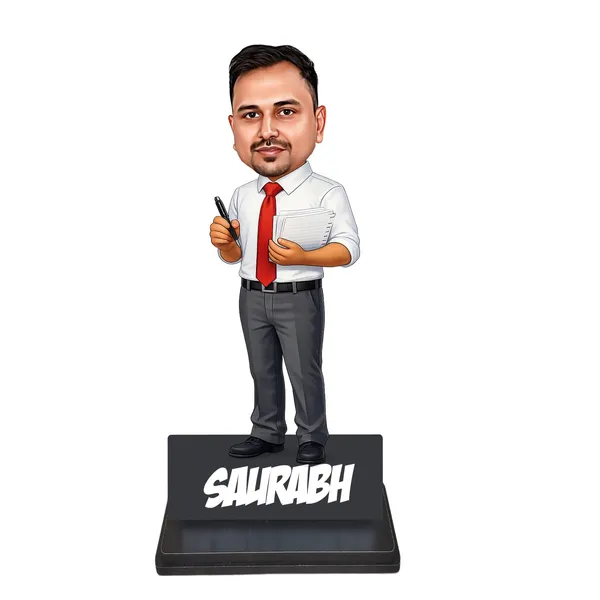 Personalized_7_Inch_Male_Professional_Caricature_Showpiece_for_Any_Profession_|_Custom_Photo_Figurine_with_Double-Layer_Laminated_MDF,_Glossy_Finish,_Acrylic_Name_&_Stand_|_Unique_Gift_for_Men_&_Women