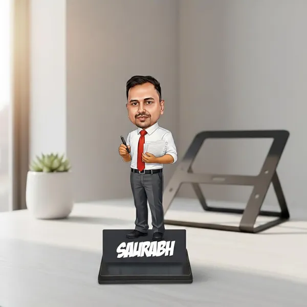 Personalized_7_Inch_Male_Professional_Caricature_Showpiece_for_Any_Profession_|_Custom_Photo_Figurine_with_Double-Layer_Laminated_MDF,_Glossy_Finish,_Acrylic_Name_&_Stand_|_Unique_Gift_for_Men_&_Women