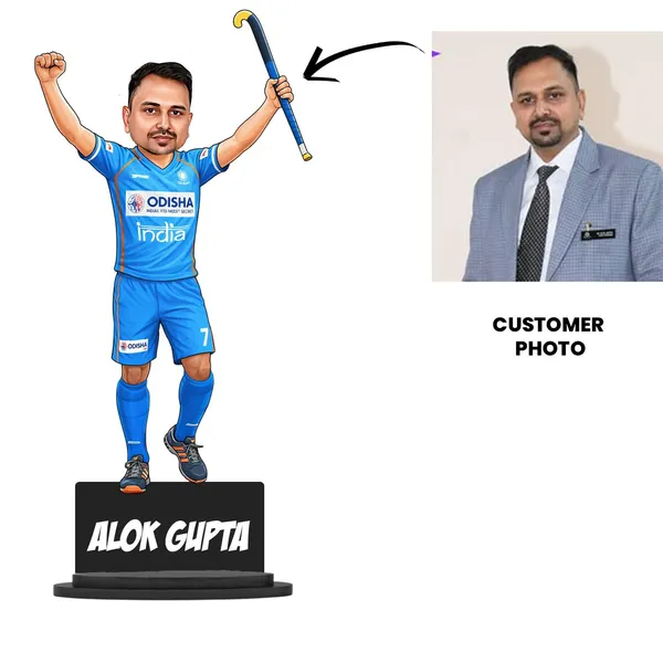 Personalized_Sports_Caricature_Standee_7_Inch_|_Customized_Wooden_Caricature_with_Acrylic_Name_|_Double_Wood_Laminated_MDF_|_Glossy_Finish_with_Stand_|_Caricature_for_Any_Profession,_Sport_&_Theme_|_Unique_Gift_for_Men_&_Women