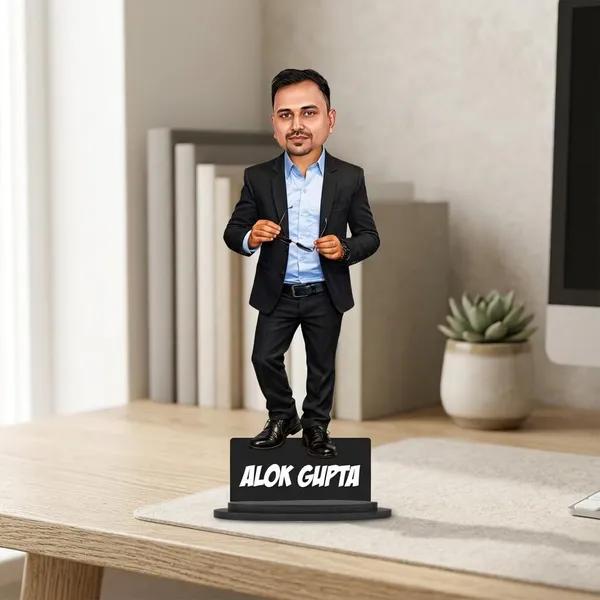 7_Inch_Personalized_3D_Caricature_with_Acrylic_Name_|_Custom_Formal_Coat_Pant_Suit_Bobblehead_for_Men_&_Women_|_Double_Layer_Laminated_MDF_with_Stand_|_Gift_for_Any_Profession