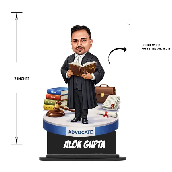 Personalized_Advocate_Caricature_with_Stand_&_Acrylic_Name_|_7_Inch_Custom_Lawyer_Wooden_Cutout_|_Glossy_Double-Layer_Laminated_MDF_Gift_for_Men_&_Women