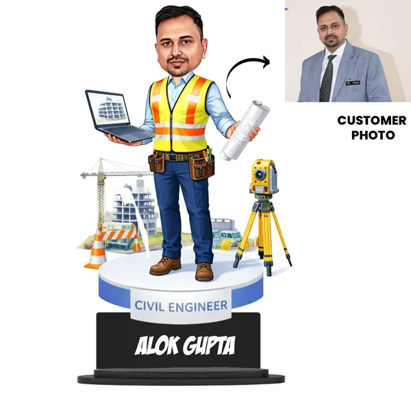 Personalized_Civil_Engineer_Caricature_Standee_with_Acrylic_Name_|_7_Inch_Custom_Caricature_for_Any_Profession_|_Double-Layer_Laminated_MDF_Wood,_Glossy_Finish_&_Stand_|_Unique_Gift_for_Men_&_Women
