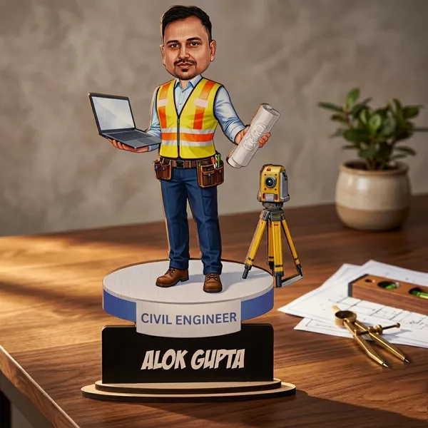 Personalized_Civil_Engineer_Caricature_Standee_with_Acrylic_Name_|_7_Inch_Custom_Caricature_for_Any_Profession_|_Double-Layer_Laminated_MDF_Wood,_Glossy_Finish_&_Stand_|_Unique_Gift_for_Men_&_Women