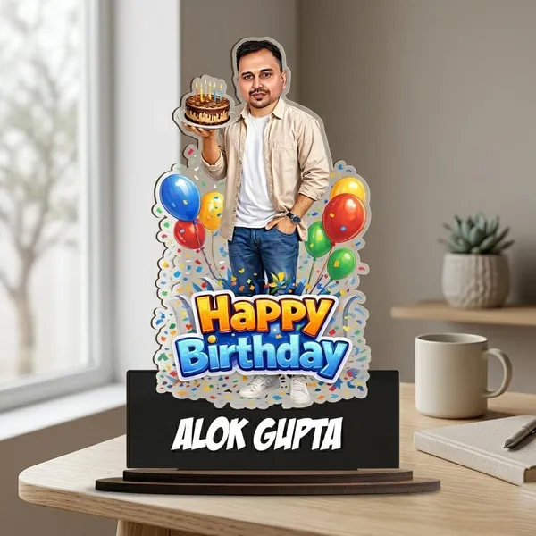 Personalized_birthday_caricature,_7_Inch_Custom_2D_Wooden_Figurine_with_Stand_&_Acrylic_Nameplate,_Double_Layer_Glossy_Laminated_MDF_Gift_for_Male_&_Female