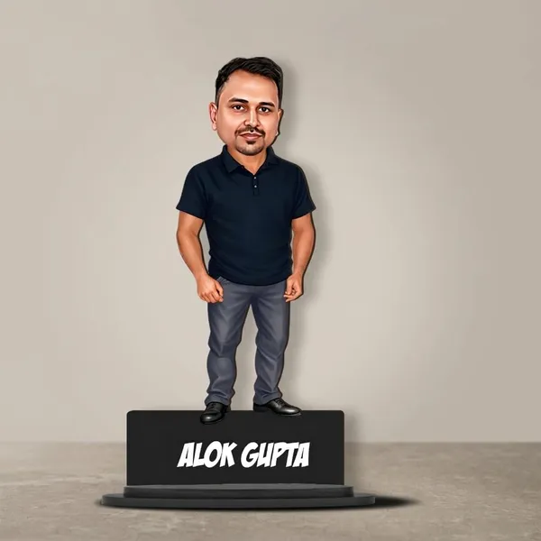 Personalized_Male_Caricature_with_Stand_&_Acrylic_Name_|_7_Inch_Custom_Wooden_Caricature_for_Any_Profession_|_Glossy_Double-Layer_Laminated_MDF_Gift_for_Men_&_Women