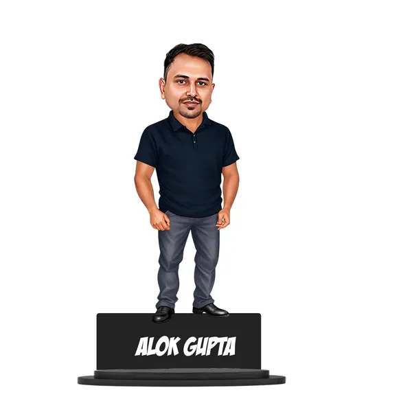 Personalized_Male_Caricature_with_Stand_&_Acrylic_Name_|_7_Inch_Custom_Wooden_Caricature_for_Any_Profession_|_Glossy_Double-Layer_Laminated_MDF_Gift_for_Men_&_Women