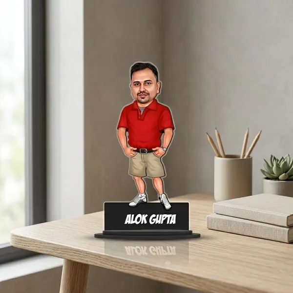 Customized_2D_Male_Caricature_with_Acrylic_Name_|_Personalized_Wooden_MDF_Figurine_with_Stand_|_Custom_Photo_Gift_for_Men_&_Women