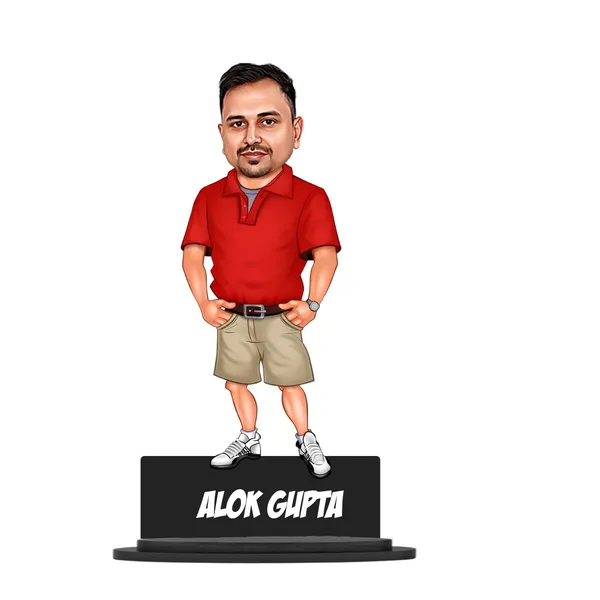 Customized_2D_Male_Caricature_with_Acrylic_Name_|_Personalized_Wooden_MDF_Figurine_with_Stand_|_Custom_Photo_Gift_for_Men_&_Women