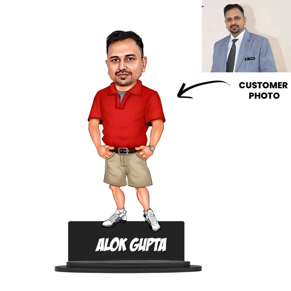 Customized_2D_Male_Caricature_with_Acrylic_Name_|_Personalized_Wooden_MDF_Figurine_with_Stand_|_Custom_Photo_Gift_for_Men_&_Women