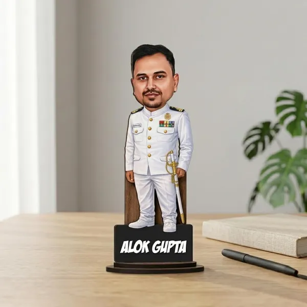 Personalized_Navy_Officer_2D_Wooden_Caricature_with_Custom_Name_|_Laminated_MDF_Double-Layer_Glossy_Finish_Stand_|_Custom_Profession_Gift_for_Men_&_Women