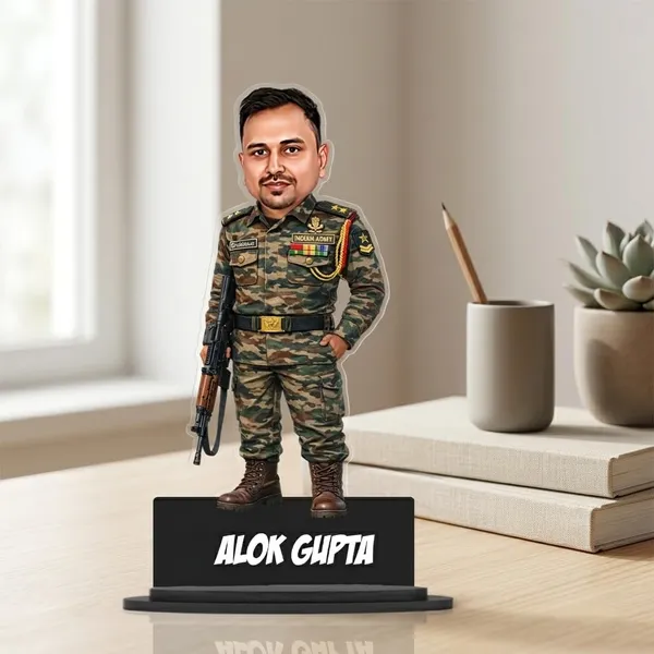 Personalized_Indian_Army_Soldier_Caricature_with_Name_|_7_Inch_Custom_Military_Bobblehead_Style_Figurine_|_Double_Layer_Laminated_MDF_Wooden_Gift_with_Stand_|_Army,_Navy_&_Air_Force_Gift_for_Men_&_Women