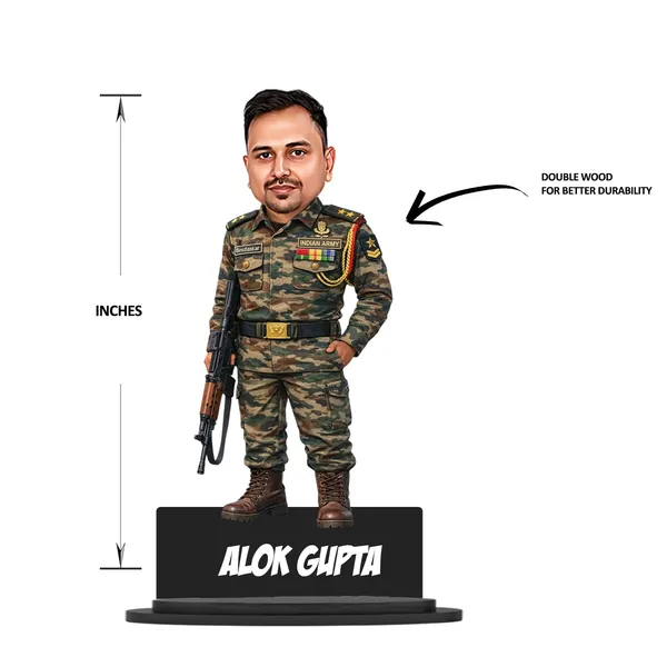 Personalized_Indian_Army_Soldier_Caricature_with_Name_|_7_Inch_Custom_Military_Bobblehead_Style_Figurine_|_Double_Layer_Laminated_MDF_Wooden_Gift_with_Stand_|_Army,_Navy_&_Air_Force_Gift_for_Men_&_Women