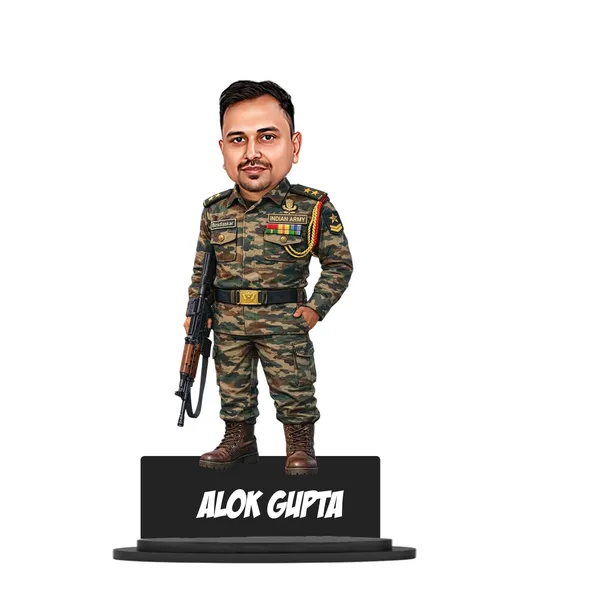 Personalized_Indian_Army_Soldier_Caricature_with_Name_|_7_Inch_Custom_Military_Bobblehead_Style_Figurine_|_Double_Layer_Laminated_MDF_Wooden_Gift_with_Stand_|_Army,_Navy_&_Air_Force_Gift_for_Men_&_Women