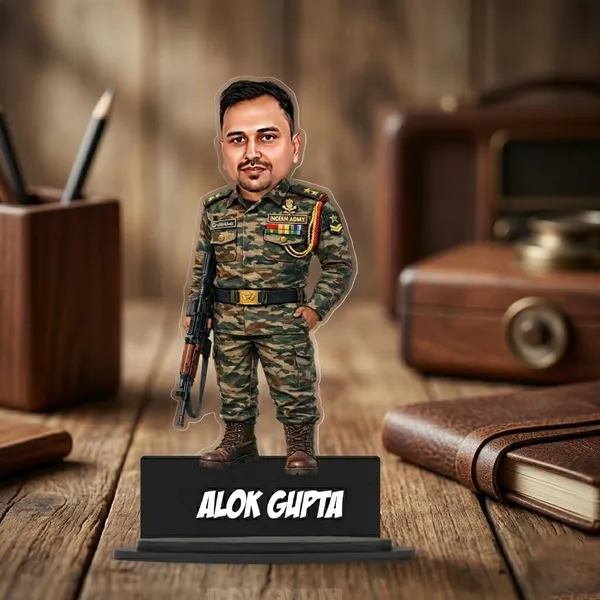 Personalized_Indian_Army_Soldier_Caricature_with_Name_|_7_Inch_Custom_Military_Bobblehead_Style_Figurine_|_Double_Layer_Laminated_MDF_Wooden_Gift_with_Stand_|_Army,_Navy_&_Air_Force_Gift_for_Men_&_Women