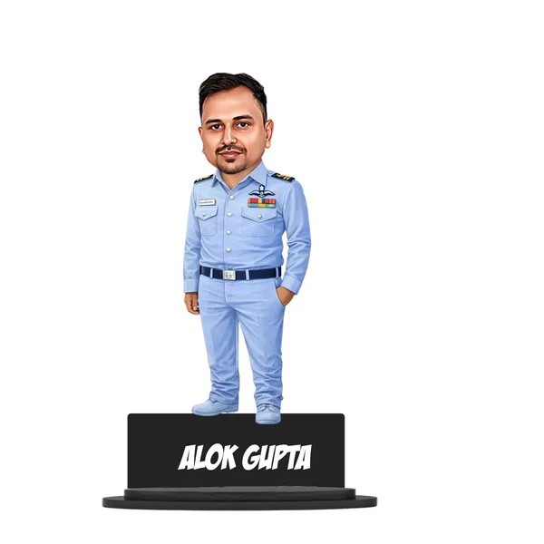 Personalized_2D_Caricature_Photo_Frame_with_Stand,_7_Inch_Custom_Profession-Themed_Gift,_Double-Layer_Laminated_MDF_with_Glossy_Finish_&_Acrylic_Name_Letters,_Customized_Gift_for_Men_&_Women_–_Army,_Navy,_Air_Force,_Police_&_More