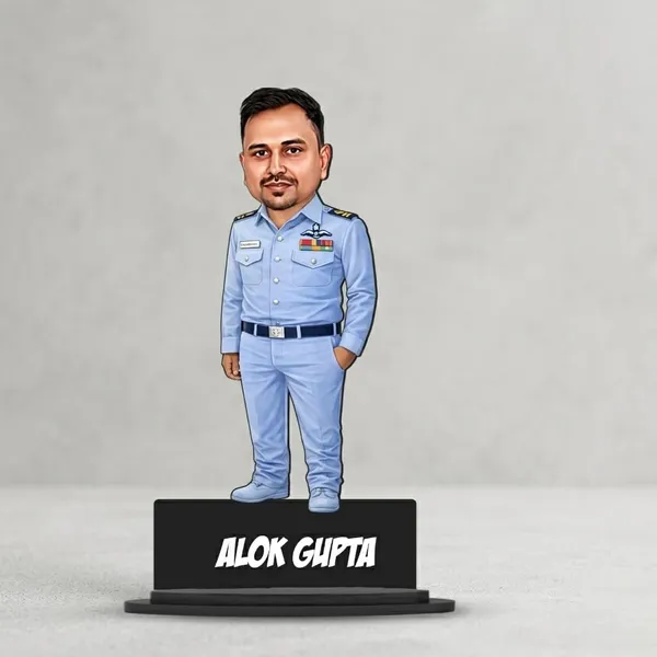 Personalized_2D_Caricature_Photo_Frame_with_Stand,_7_Inch_Custom_Profession-Themed_Gift,_Double-Layer_Laminated_MDF_with_Glossy_Finish_&_Acrylic_Name_Letters,_Customized_Gift_for_Men_&_Women_–_Army,_Navy,_Air_Force,_Police_&_More