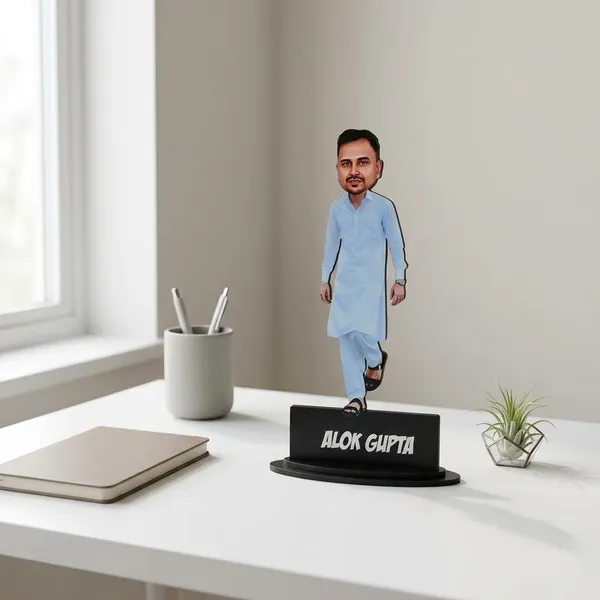 Customized_7-Inch_2D_Male_Caricature_Figurine_with_Personalized_Acrylic_Name_Plate_|_Custom_Profession_Gift_for_Men_&_Women_|_Double-Layer_Laminated_MDF_Wooden_Showpiece_with_Stand