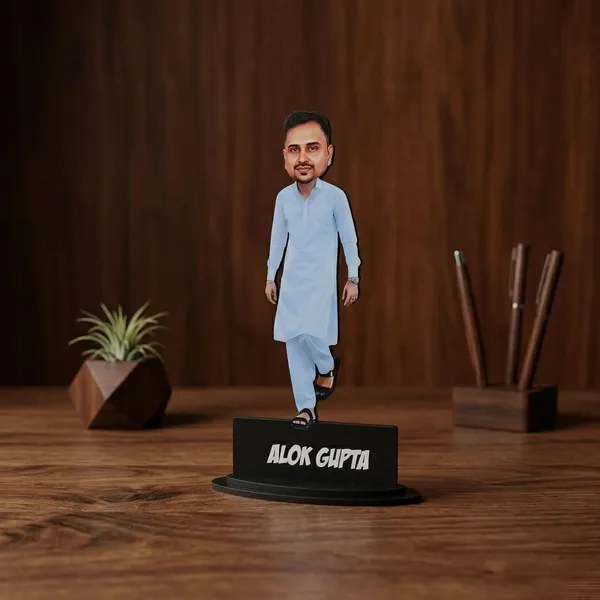 Customized_7-Inch_2D_Male_Caricature_Figurine_with_Personalized_Acrylic_Name_Plate_|_Custom_Profession_Gift_for_Men_&_Women_|_Double-Layer_Laminated_MDF_Wooden_Showpiece_with_Stand