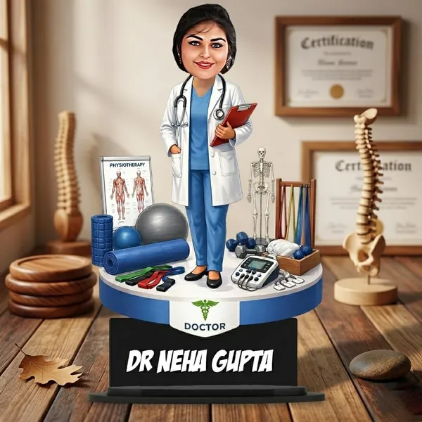 Personalized_Doctor_Caricature_Stand_with_Custom_Name_|_Physiotherapist_Gift_for_Women_&_Men_|_Double-Layer_Laminated_MDF_with_Glossy_Finish_|Custom_Advocate,_Doctor,_Teacher,_Engineer_&_Any_Profession_|_7_Inch
