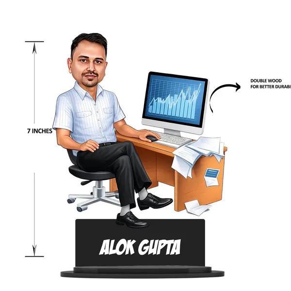 Customized_2D_Office_Caricature_with_Personalized_Acrylic_Name_|_Wooden_MDF_Desk_Decor_Gift_for_Men_&_Women_|_Custom_Professional_Gift_with_Stand