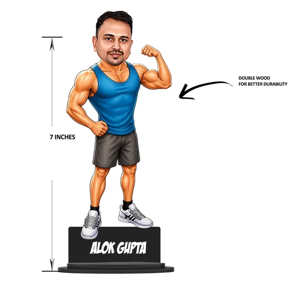 Personalized_7_Inch_Bodybuilder_Caricature_Showpiece_for_Any_Profession_|_Custom_Gym_Fitness_Figurine_with_Double-Layer_Laminated_MDF,_Glossy_Finish,_Acrylic_Name_&_Stand_|_Unique_Gift_for_Men_&_Women