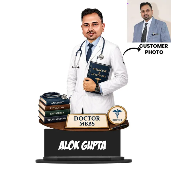 Personalized_Doctor_Caricature_Cutout_with_Acrylic_Name_|_Custom_MBBS_Doctor_Gift_|_Glossy_Double-Layer_Laminated_MDF_with_Stand_|_Unique_Medical_Gift_for_Men_&_Women_|_Caricature_for_Any_Profession