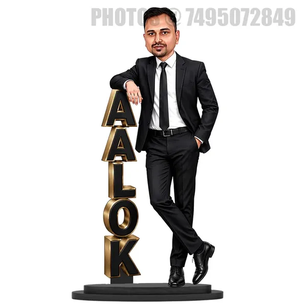 Personalized_Navy_Officer_Caricature_Gift_|_Custom_2D_Wooden_MDF_Photo_Standee_with_Acrylic_Name_|_Double_Layer_Glossy_Finish_|_Navy_Retirement_&_Birthday_Gift_for_Men_&_Women