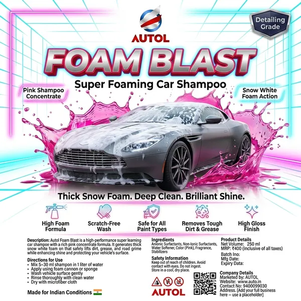 Autol_Foam_Blast_Car_Shampoo_250ml_High_Foam_Snow_Wash_Scratch_Free_Gloss_Finish_Car_Cleaning_Shampoo_Default_Title