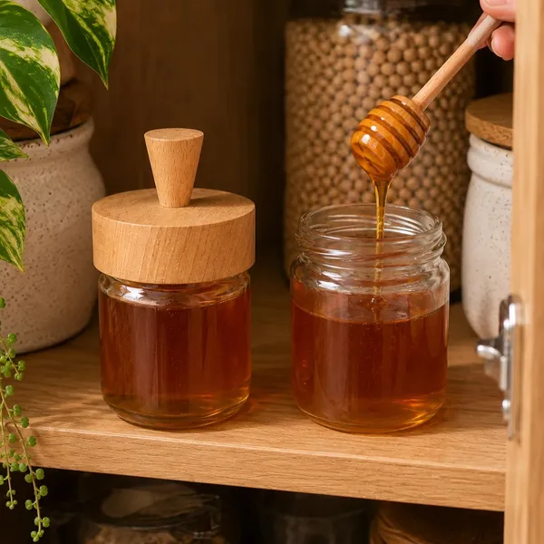 Glass_Rustic_Honey_Jar_With_Wooden_Dipper
