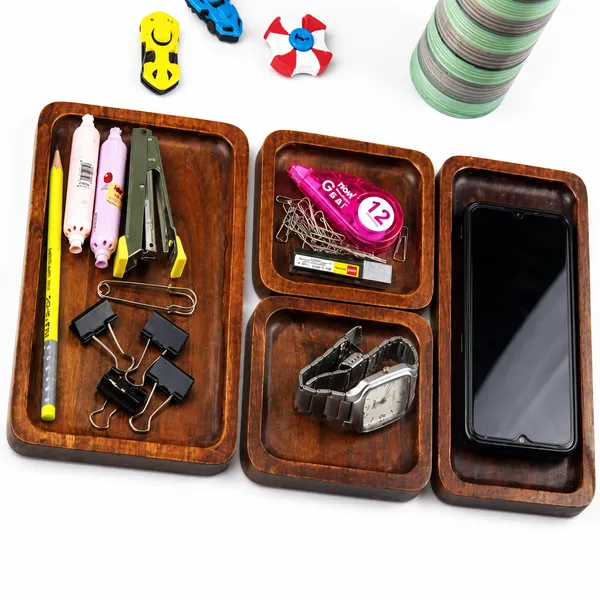 Wooden_Minimalist_Plain_Finish_Organizer_Tray_Set