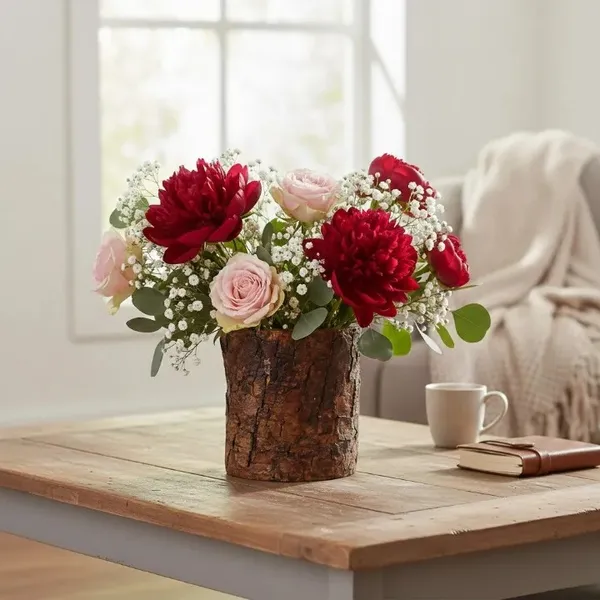 Bark_Rustic_Greenery_Decorative_Plant_Pot
