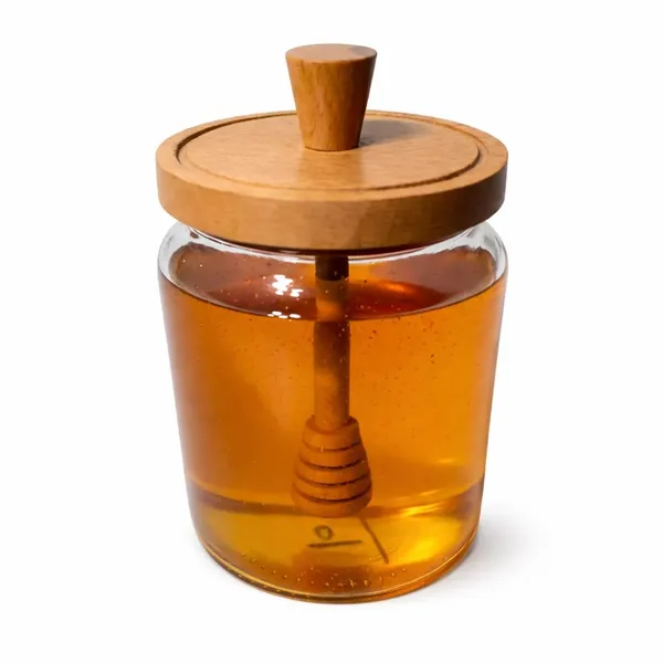 Glass_Honey_Storage_Jar_With_Wooden_Lid_And_Dipper