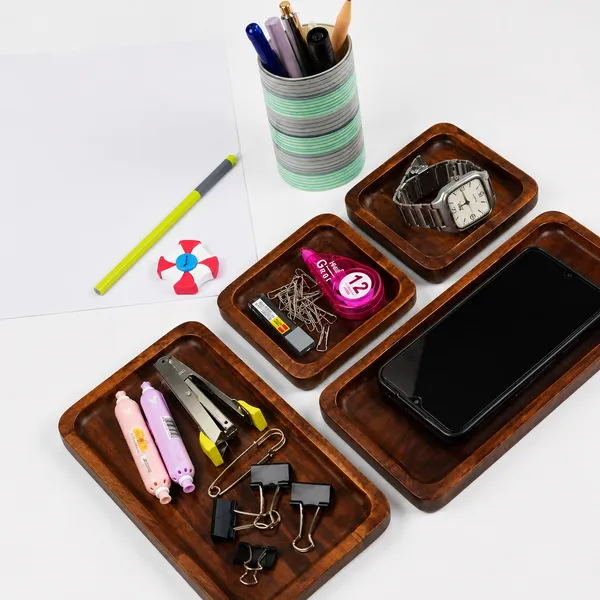 Wooden_Minimalist_Plain_Finish_Organizer_Tray_Set