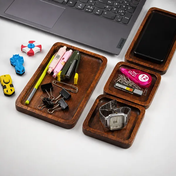 Wooden_Minimalist_Plain_Finish_Organizer_Tray_Set