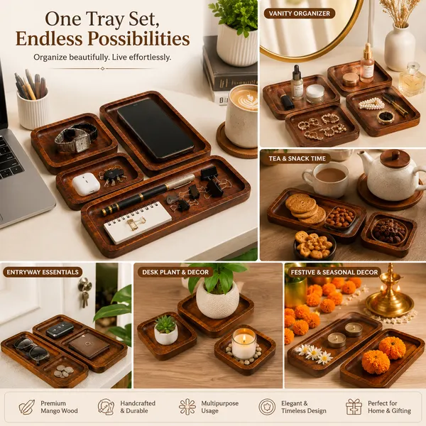 Wooden_Minimalist_Plain_Finish_Organizer_Tray_Set