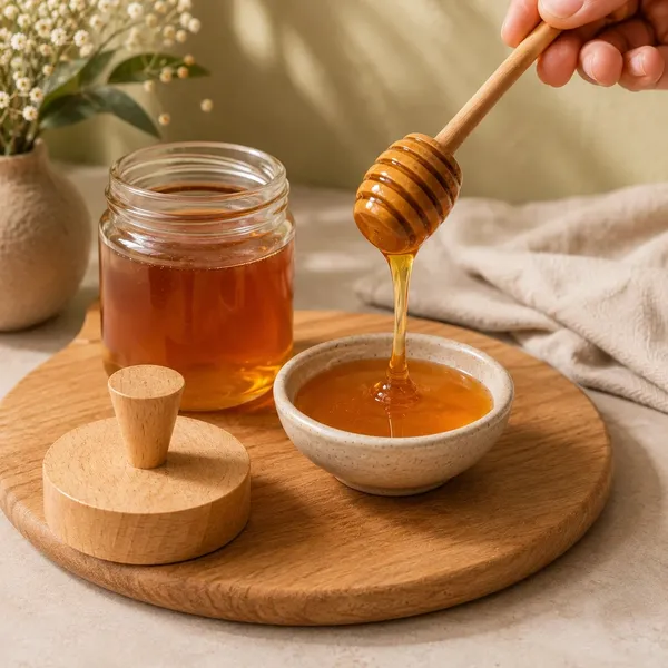 Glass_Rustic_Honey_Jar_With_Wooden_Dipper