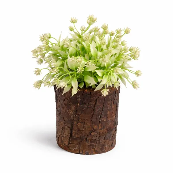 Bark_Rustic_Greenery_Decorative_Plant_Pot