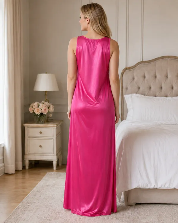 Pink_Satin_Kimono_Wrap_Nightgown_With_Tie_Belt