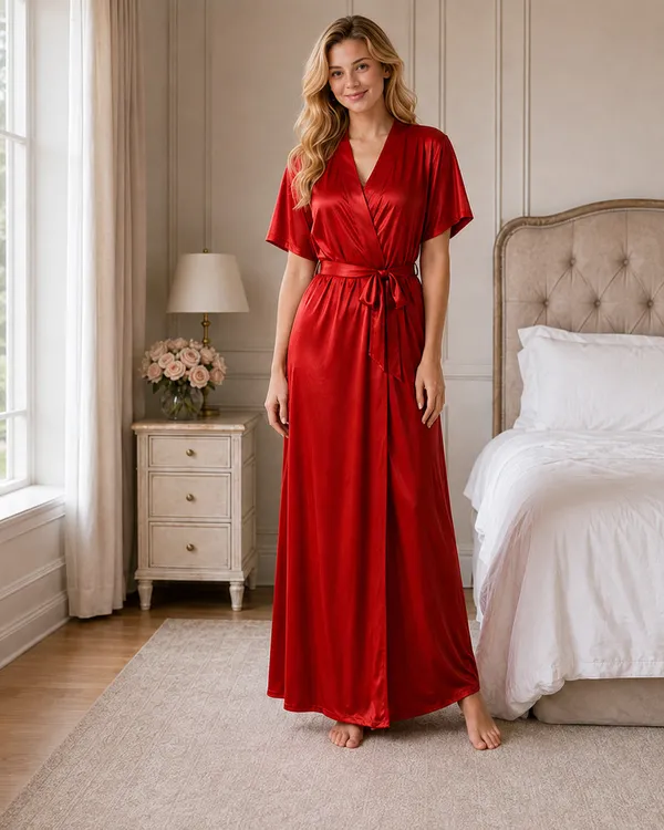 Red_Satin_Kimono_Wrap_Nightgown_With_Tie_Belt