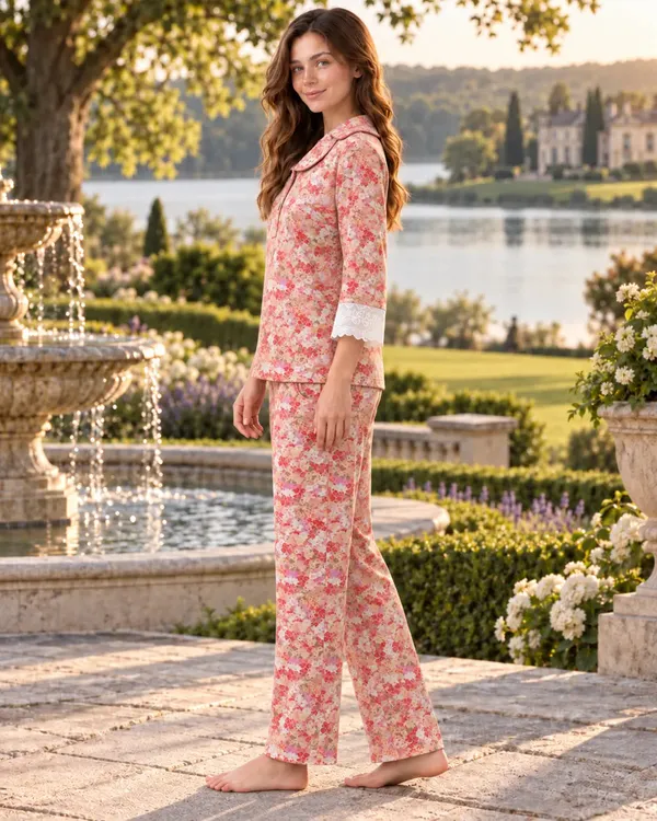 Pink_Floral_Peter_Pan_Collar_Pyjama_Set_With_Lace_Cuffs