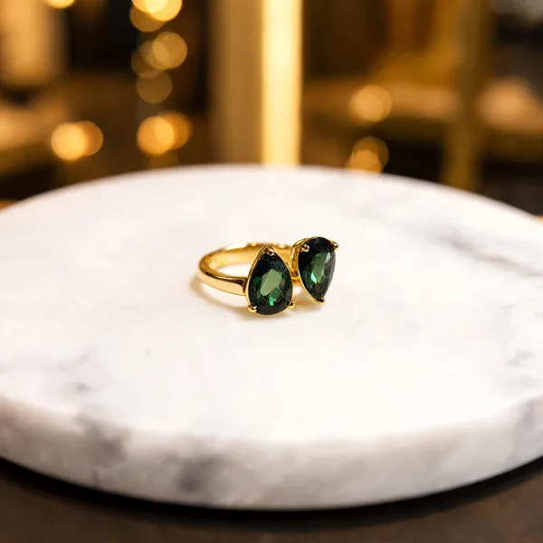 Double-Pear_Emerald_&_GOLD_Ring