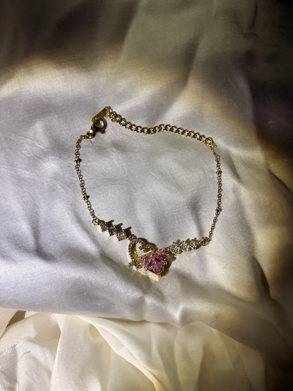 Gold-Tone_Heart_Charm_Bracelet