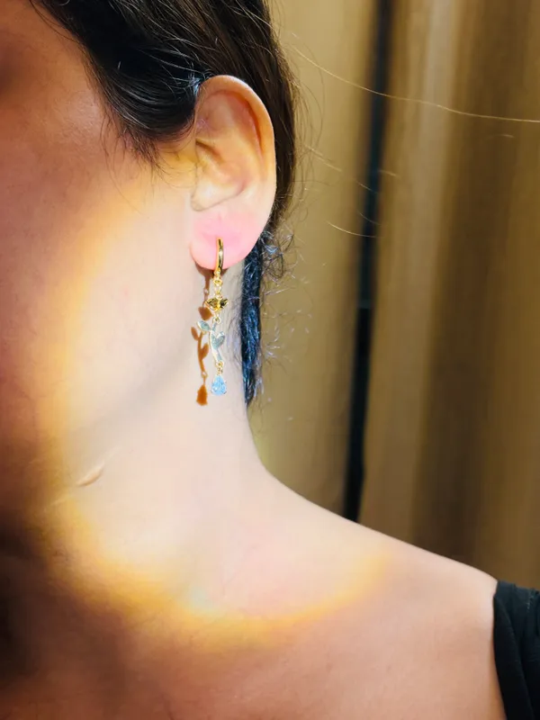 Gold_Tone_Leaf_Stainless_Steel_Drop_Earrings