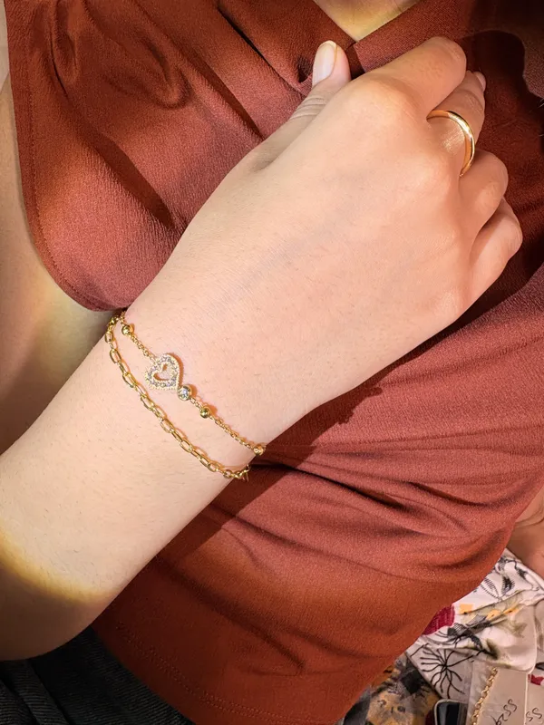 Gold_Tone_Heart_Charm_Bracelet