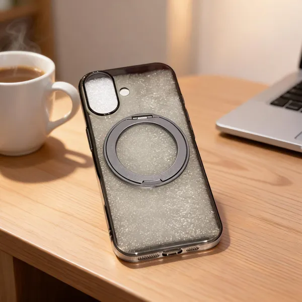 Clear_Glitter_Magnetic_Ring_Holder_Phone_Case_For_Iphone_16