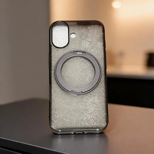 Clear_Glitter_Magnetic_Ring_Holder_Phone_Case_For_Iphone_16