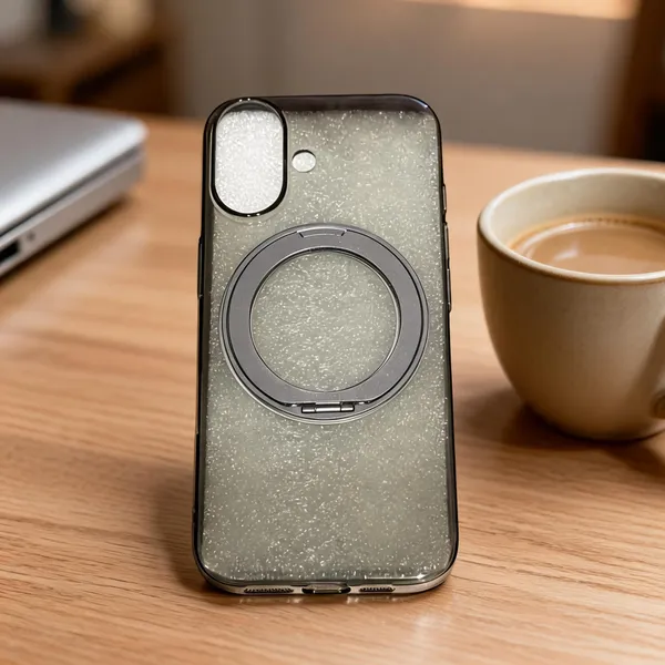 Clear_Glitter_Foldable_Ring_Holder_Phone_Case_For_Iphone_16