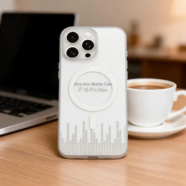 White_Matte_Slim_Phone_Case_For_Iphone_16_Pro_Max